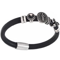 Bracciale Amen Uomo A-Men in Pelle BR502-L